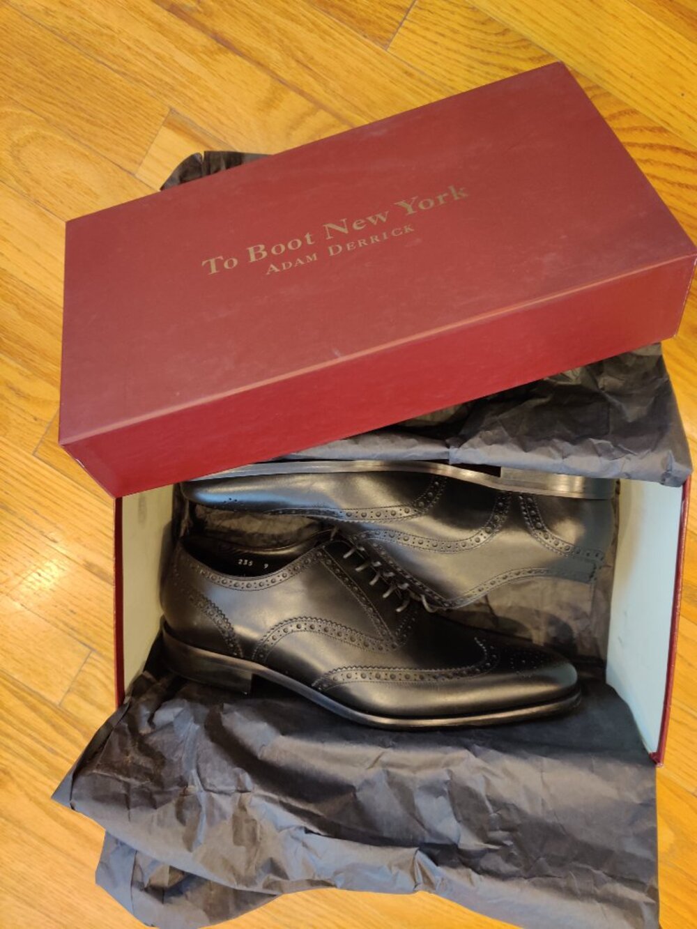 To Boot New York Avellino Brogue Leather Oxford US Size 9